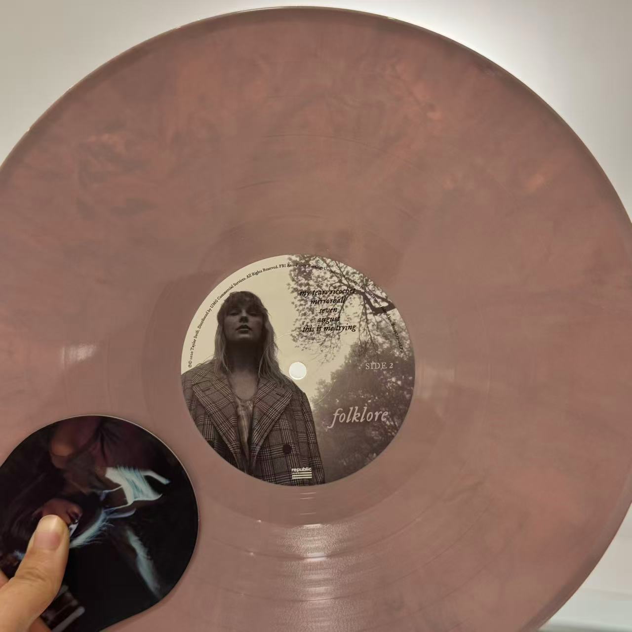 Taylor Swift Folklore Pink Clandestine Meetings 2LP Vinyl NM