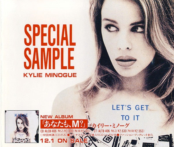 Kylie Minogue : Let's Get To It - Special Sample (CD, Promo, Smplr)