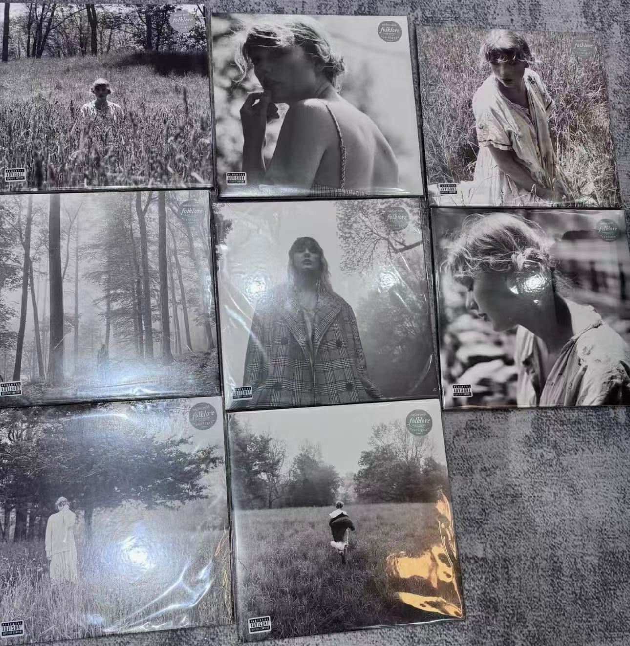 Taylor Swift – Folklore (Complete 8-Cover Set) US Edition | “Eight Treasures” Vinyl Collection | Near Mint Condition