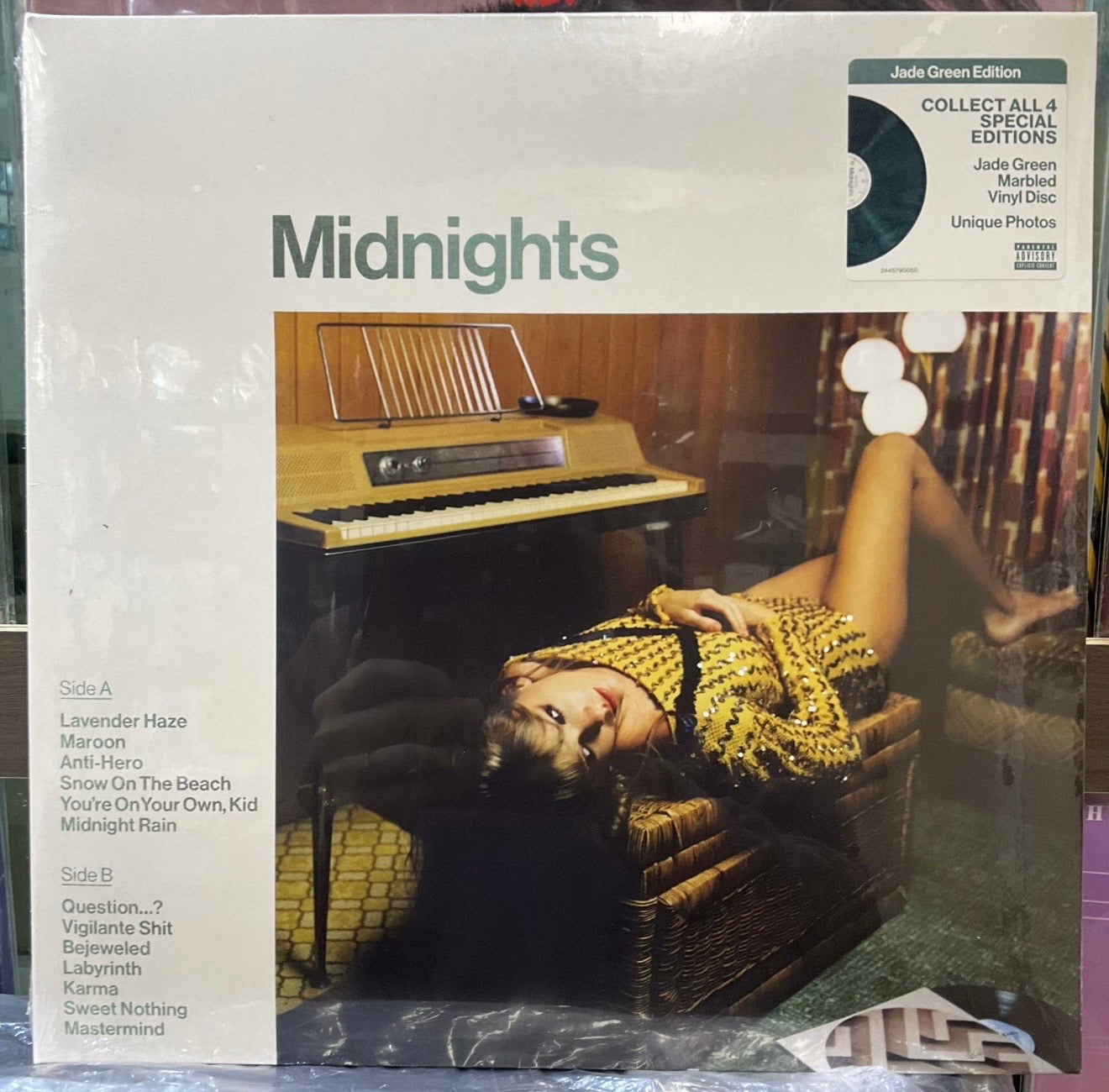 Taylor Swift Midnights Jade Green 2022 French Edition LP Vinyl Sealed