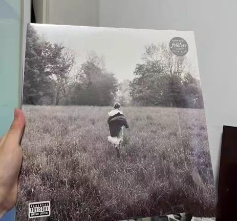 Taylor Swift – Folklore “Hide And Seek” Brown Marble Vinyl VG+/VG+ With Hype Sticker
