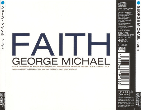 George Michael : Faith (CD, Album, RE, RM, Blu)