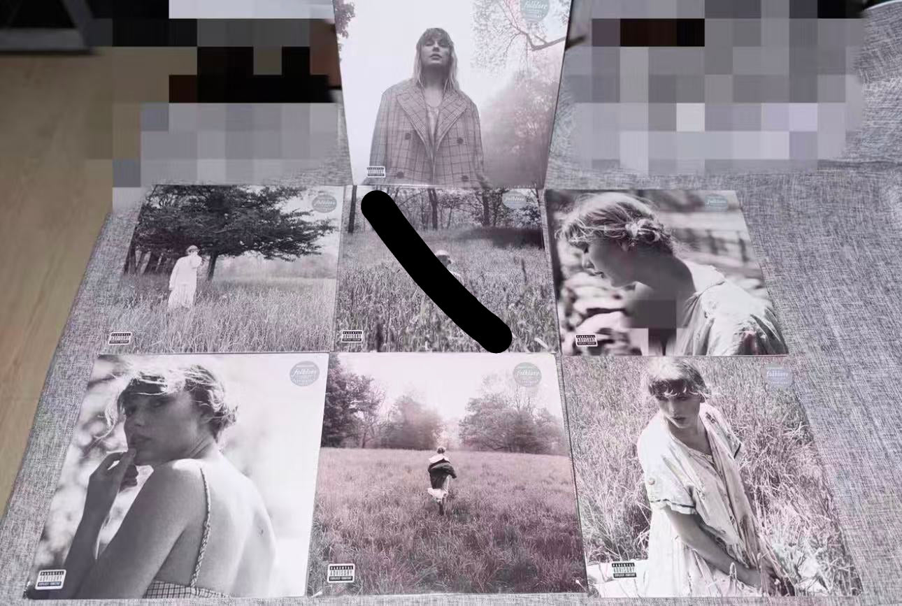 Taylor Swift – Folklore (US Exclusive Clear Colored 2LP) | 7 Artist Cover Variants | Brand New & Sealed