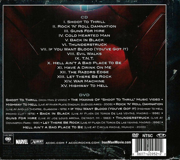 AC/DC : Iron Man 2 (CD, Album, Comp, Dig + DVD, Comp, NTSC)