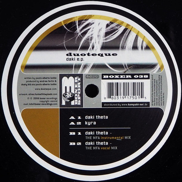 Duoteque : Daki E.P. (12", EP)