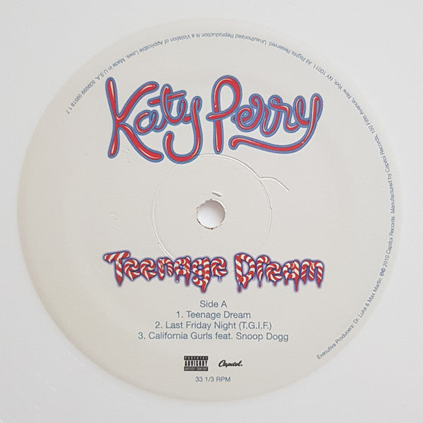 Katy Perry : Teenage Dream (2xLP, Album, Whi)