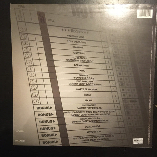 Mariah Carey : #1's (2xLP, Comp)