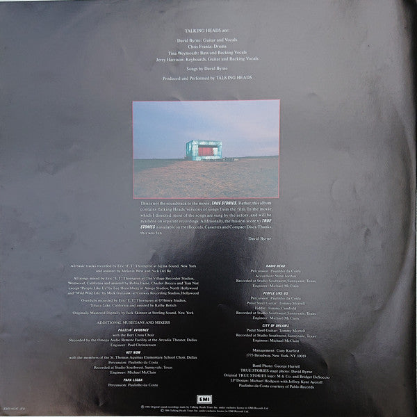 Talking Heads : True Stories (LP, Album)