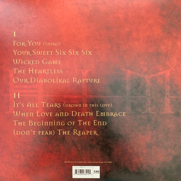 HIM (2) : Lashes To Ashes, Lust To Dust: A Vinyl Retrospective '96-'03 (Box, Comp, Ltd + 4xLP, Album, 180 + 12", EP, 180 +)