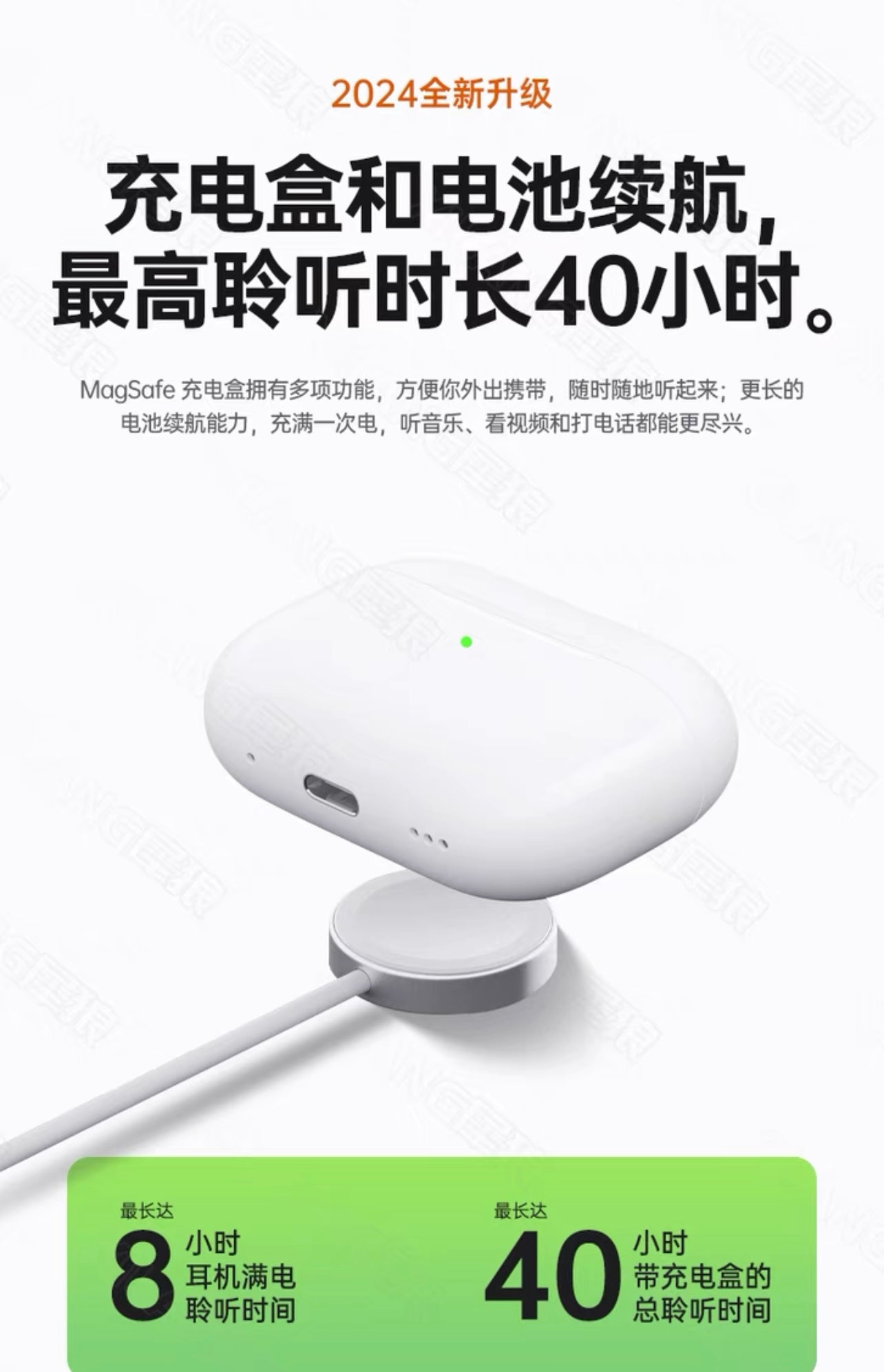Wireless Earbuds – 4th Generation 2024 True Wireless with Active Noise Cancellation 無線藍牙耳機 – 第四代2024真無線主動降噪耳機
