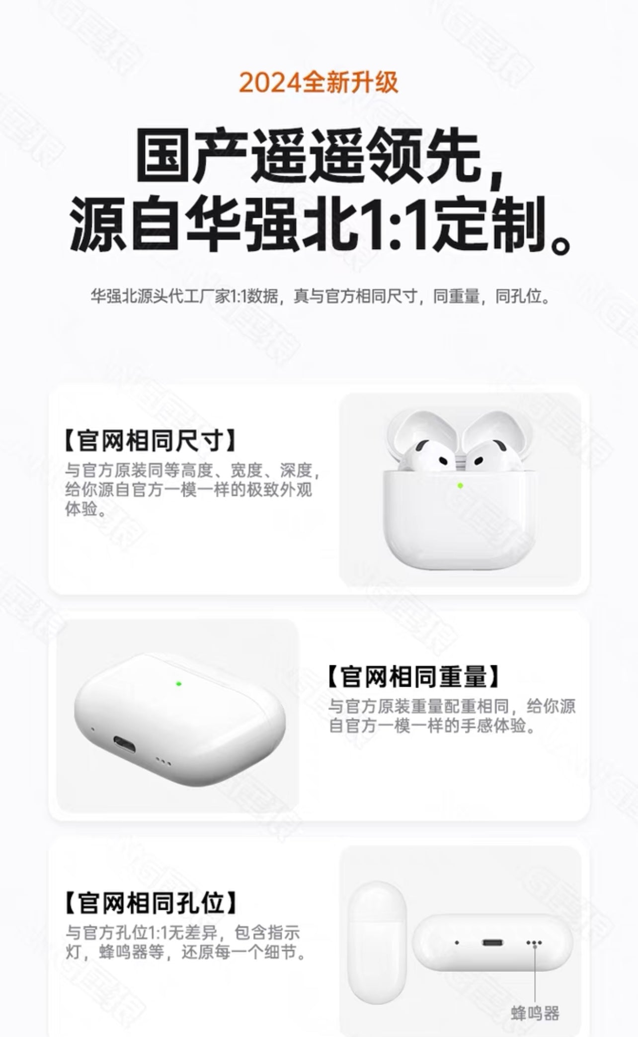 Wireless Earbuds – 4th Generation 2024 True Wireless with Active Noise Cancellation 無線藍牙耳機 – 第四代2024真無線主動降噪耳機