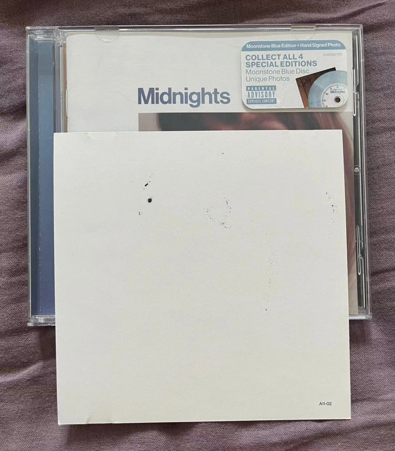 Taylor Swift - Midnights Moonstone Blue Signed CD