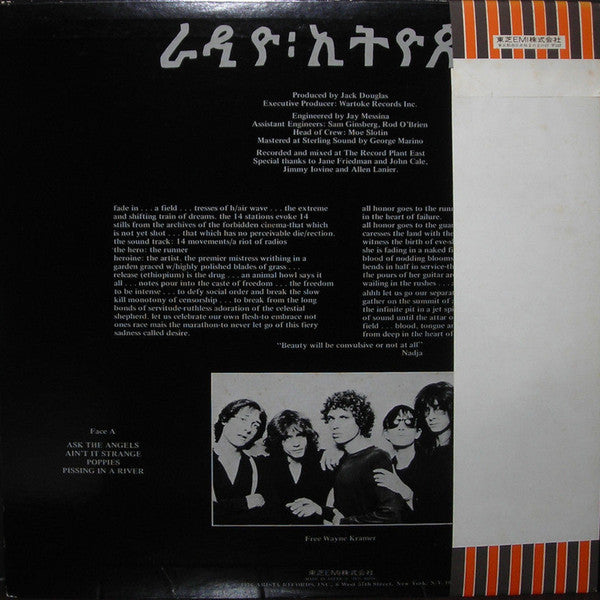 Patti Smith Group : Radio Ethiopia (LP, Album, Pal)