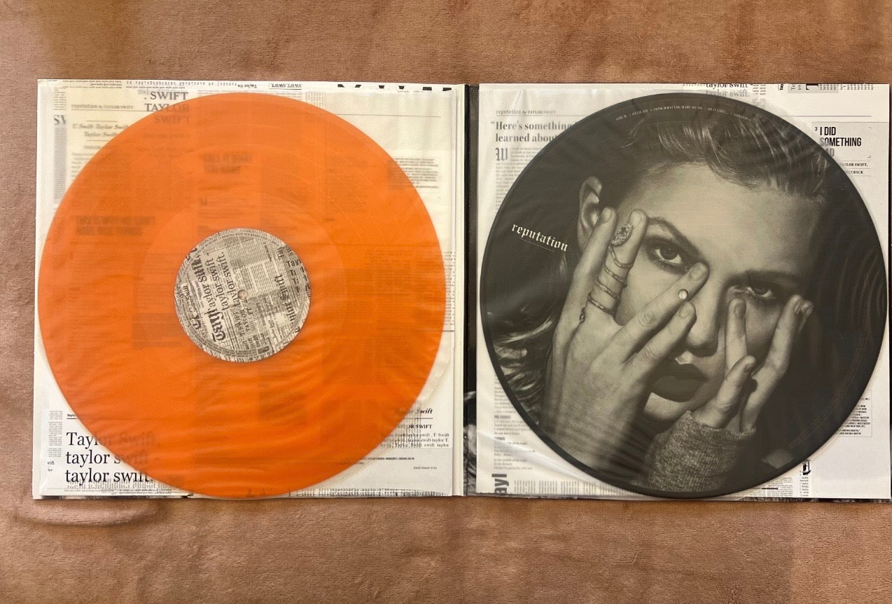Taylor Swift Reputation Orange & Picture Disc Vinyl LP | Limited Edition | Never Played