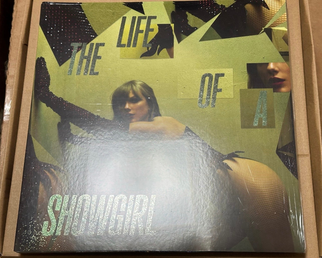 Taylor Swift TS12 The Life of a Showgirl Green Vinyl - Light Corner Wear