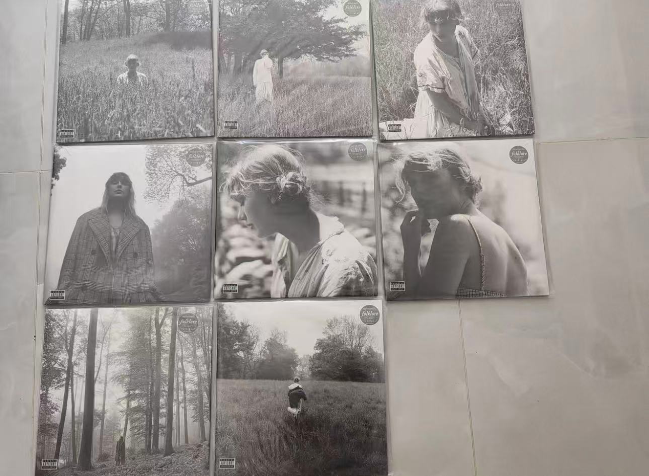 Taylor Swift – Folklore (Complete 8-Cover Colored Vinyl Set) EU Edition | Brand New, Unopened | No Hype Stickers
