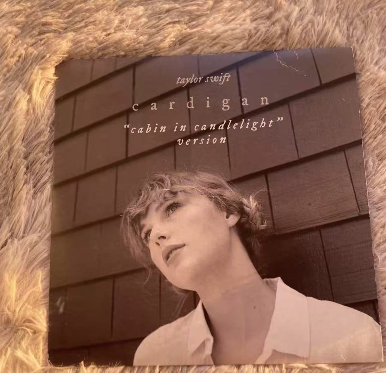 Taylor Swift cardigan "Cabin in the Candlelight" 7" White Vinyl Open Box Like New