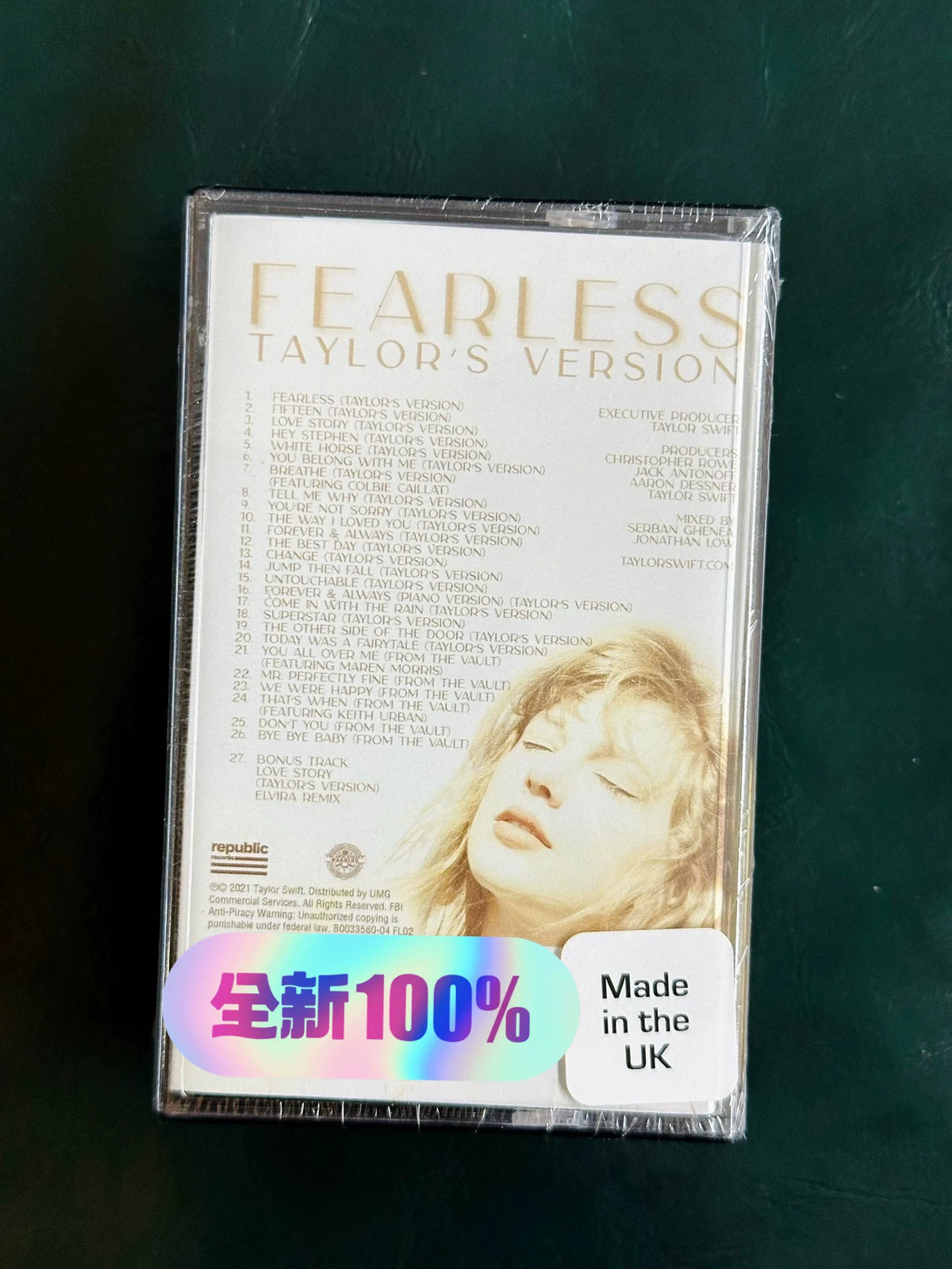 Taylor Swift – Fearless (Taylor’s Version) – UK Double Cassette, Sealed — actual copy