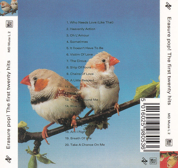 Erasure : Pop! - The First 20 Hits (MD, Comp)