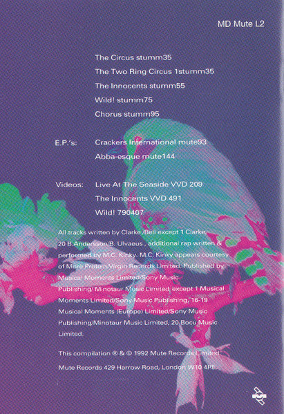 Erasure : Pop! - The First 20 Hits (MD, Comp)