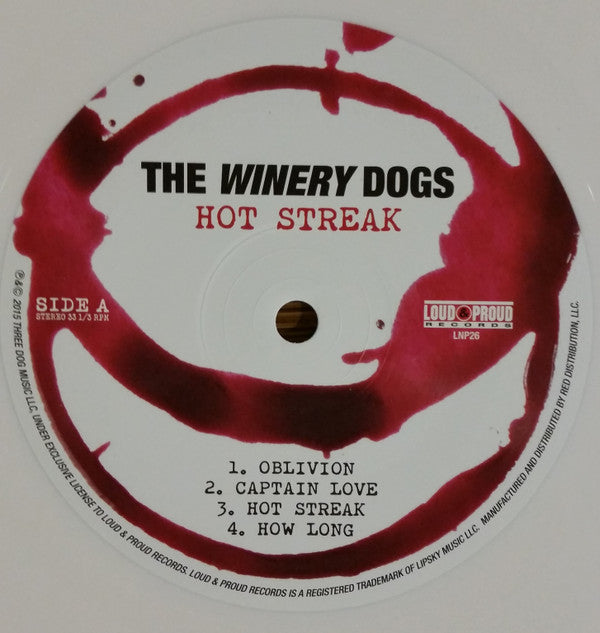 The Winery Dogs : Hot Streak (2xLP, Album, Whi)