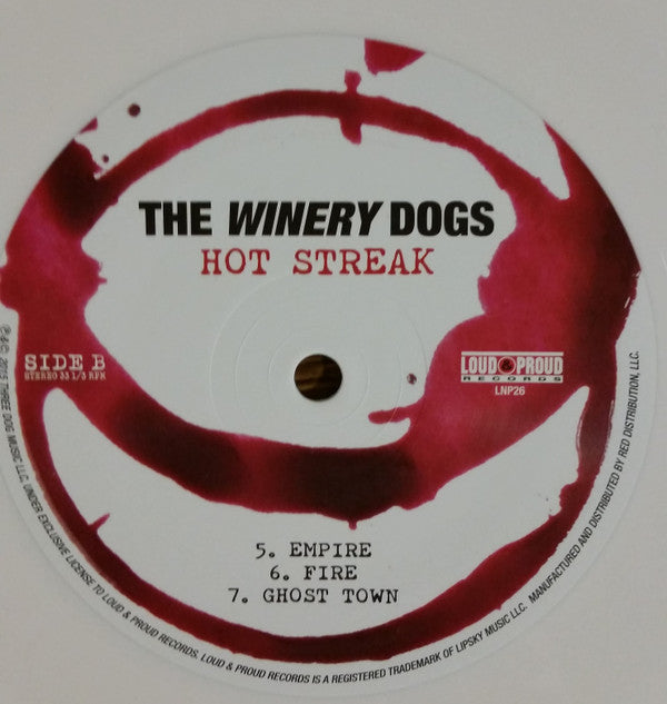The Winery Dogs : Hot Streak (2xLP, Album, Whi)