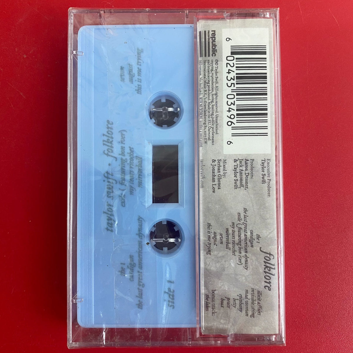 Taylor Swift – Folklore – European Blue Cassette — actual copy