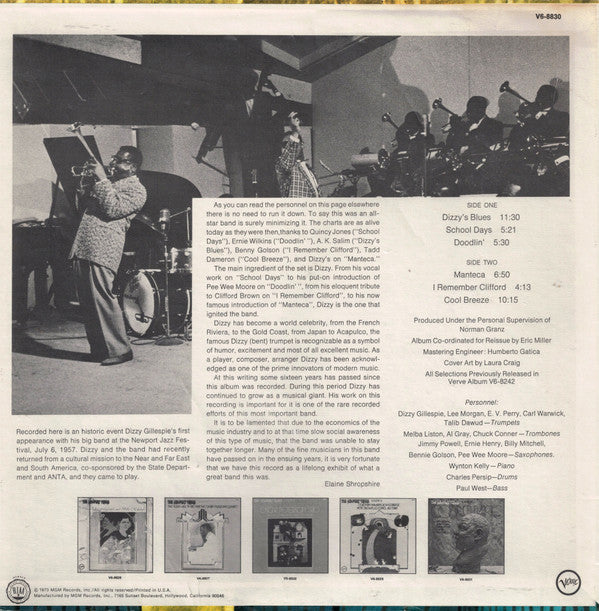 Dizzy Gillespie : The Newport Years Volume V (LP, Album, RE, RP)