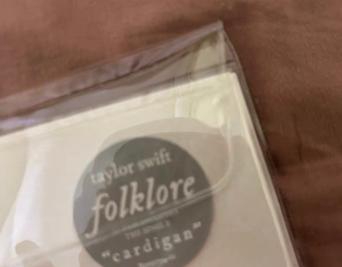 Taylor Swift Folklore Gray Vinyl French Pressing Open Box Like New Collectible