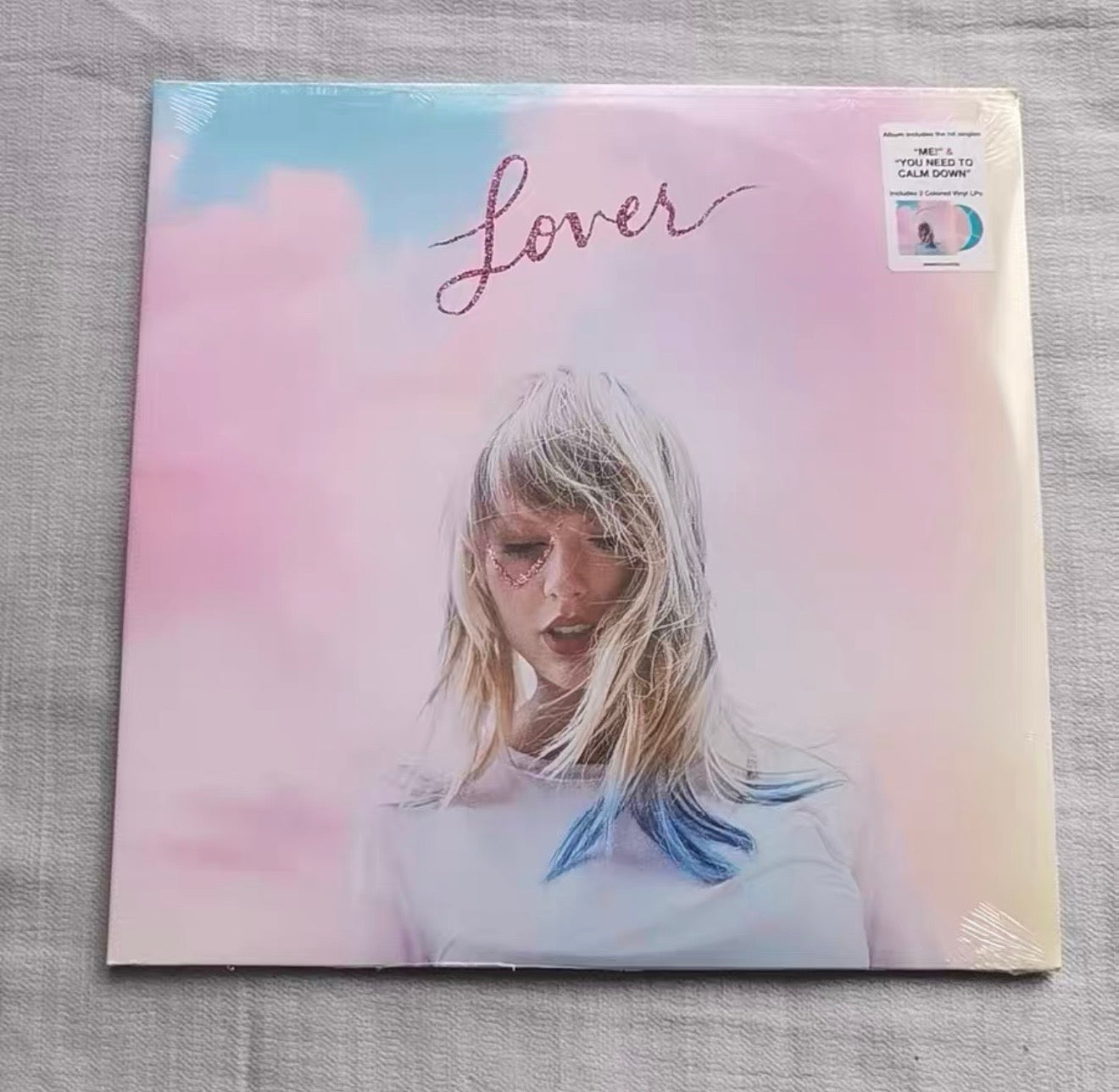 Taylor Swift Lover Pink Blue Colored 2LP Vinyl EU Pressing Sealed Mint Collectible