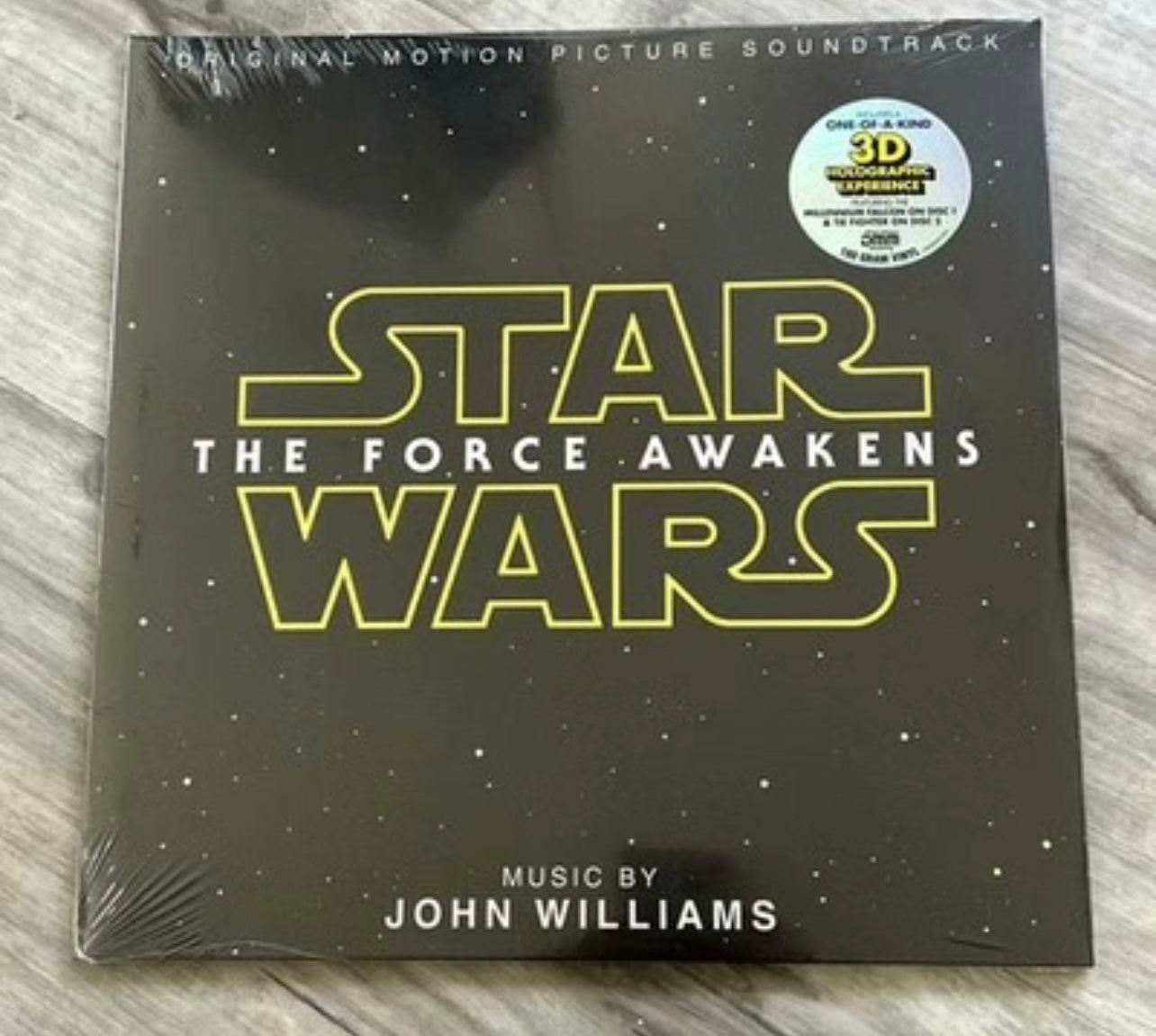 Star Wars: The Force Awakens Original Motion Picture Soundtrack 3D First Press Black Vinyl 2LP (2016 EU Pressing)