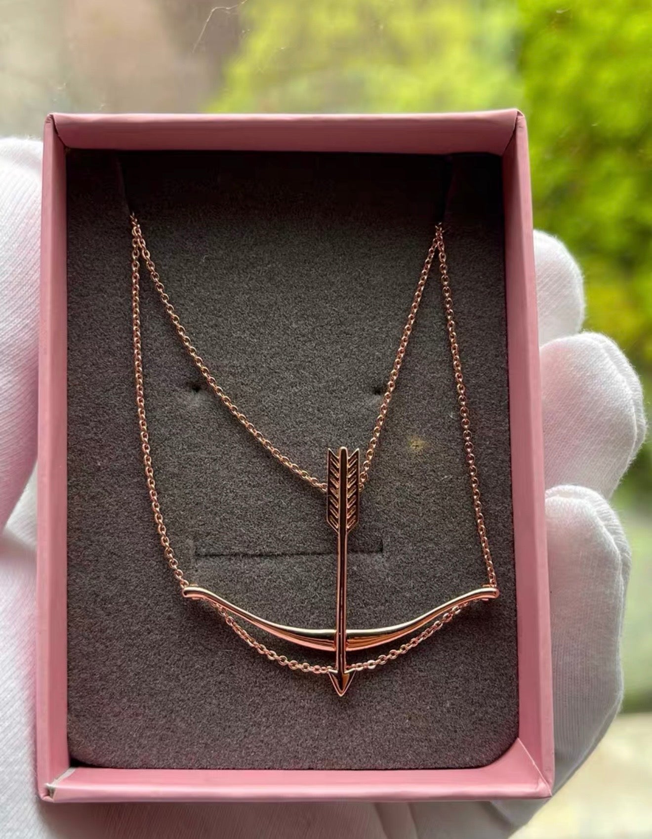 Taylor Swift Lover The Archer Rose Gold Necklace Official Retired Merch - New