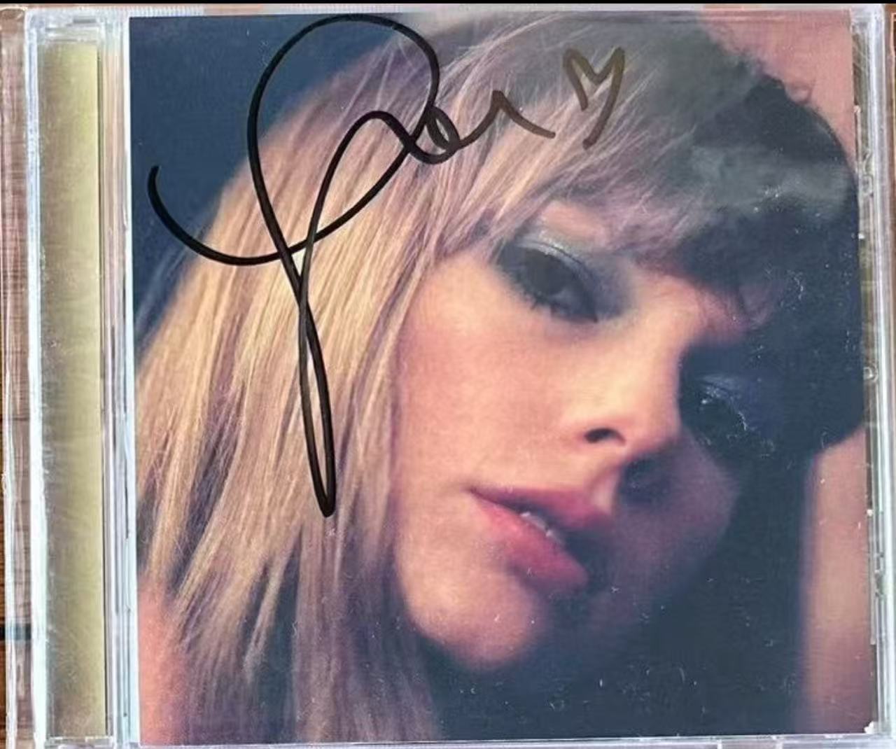 Taylor Swift Midnights Mahogany Heart Signature CD With Sticker In Stock