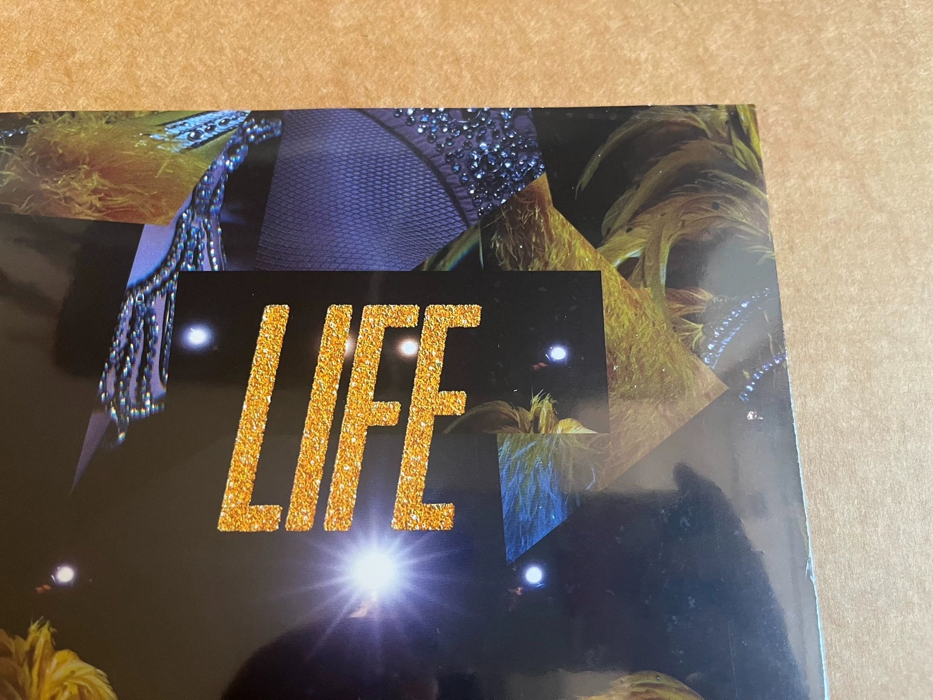 Taylor Swift The Life of a Showgirl Gold & Orange-Red Splatter Vinyl LP — Sealed