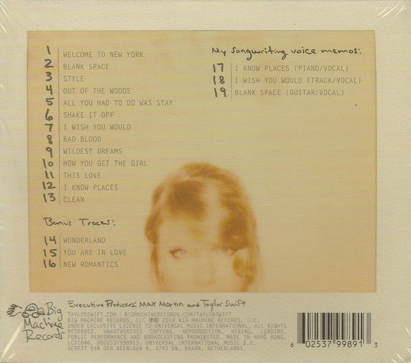 Taylor Swift : 1989 D.L.X. (CD, Album, Dlx, Sli)