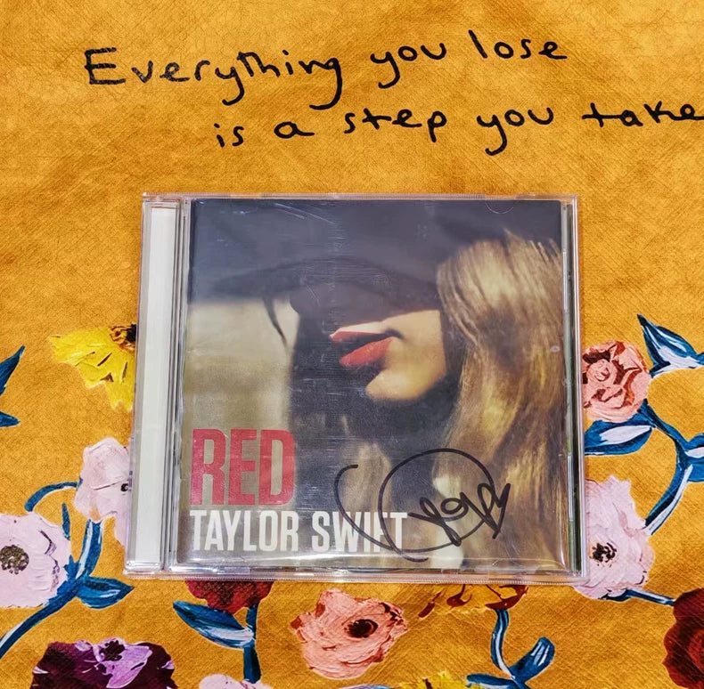 Taylor Swift – Red Original-Era Signed CD with Heart Autograph