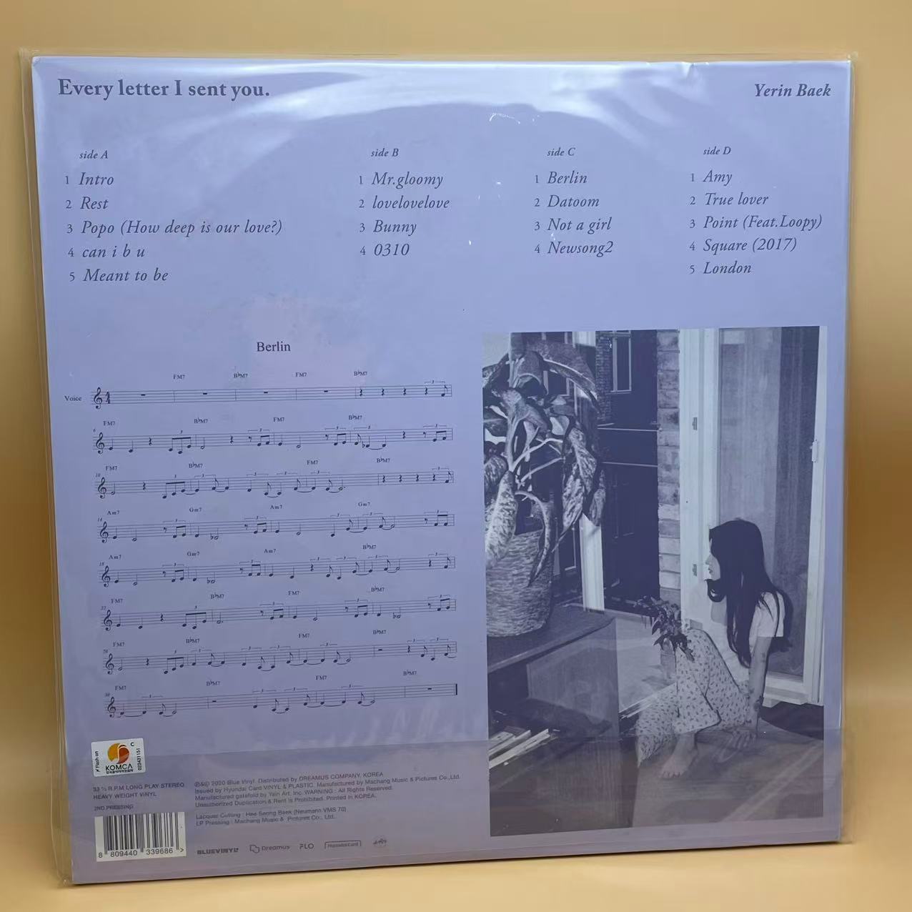 Baek Ye Rin - Every Letter I Sent You  (2xLP, Album, RP, Cle) (Mint (M))