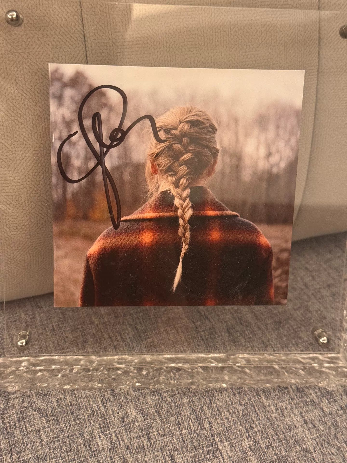 Taylor Swift – Evermore Signed Lyric Booklet – Framed Display