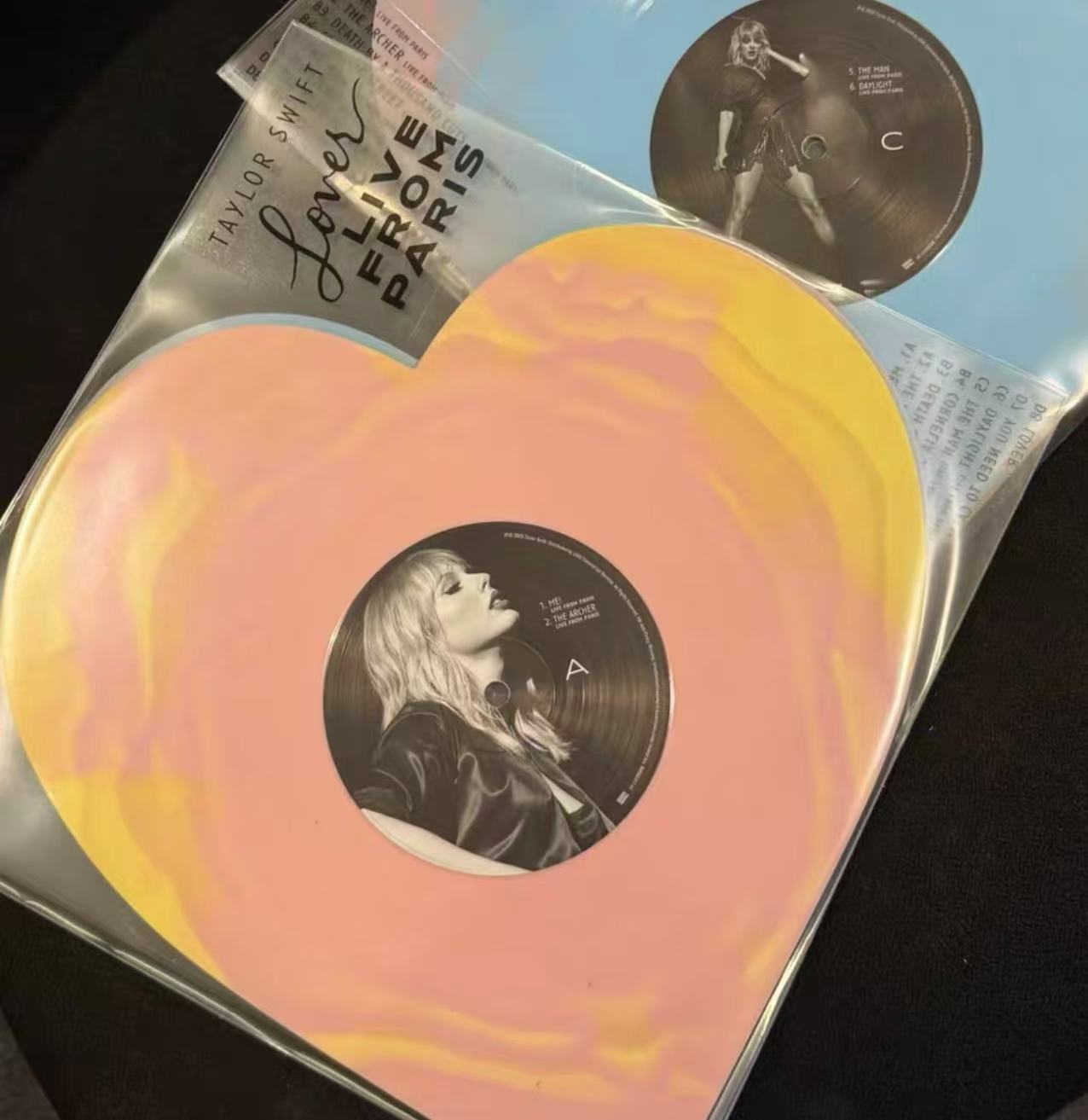 Taylor Swift Lover Live From Paris Heart Vinyl Reissue UK Pressed Read Desc