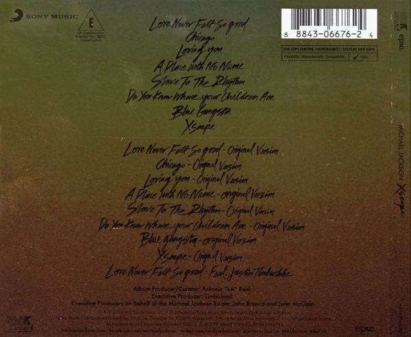 Michael Jackson : Xscape (CD, Album + DVD-V, Copy Prot., NTSC + Dlx, Dig)