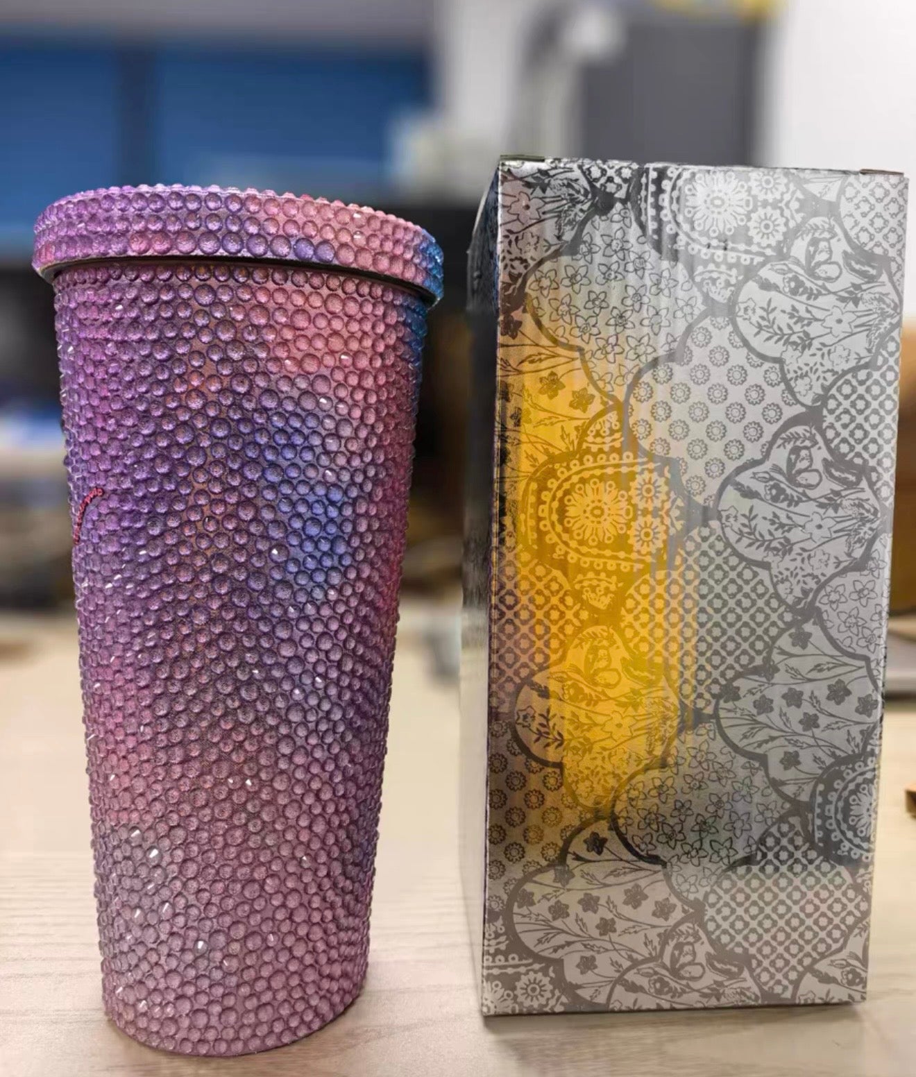 Taylor Swift Lover Official Tumbler 24oz Cloud Print Insulated Stainless Steel New Authentic