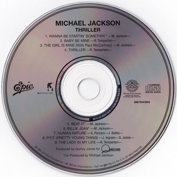 Michael Jackson : Thriller (CD, Album, RE)