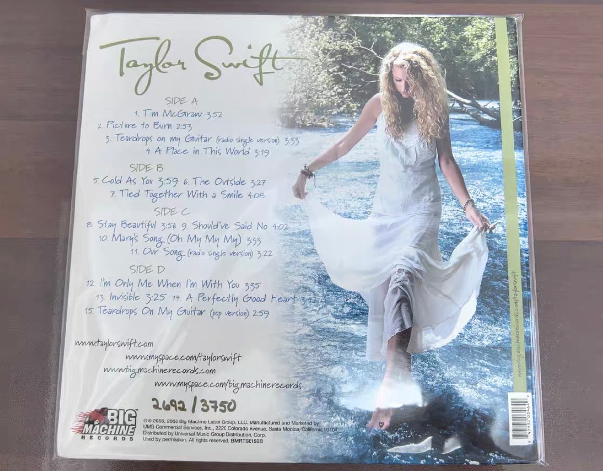 Taylor Swift - Taylor Swift (RSD Crystal Clear & Turquoise Vinyl US Press) | Limited #2692/3750 | Open Box