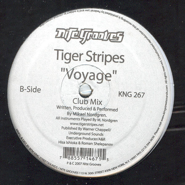 Tiger Stripes : Voyage (12")