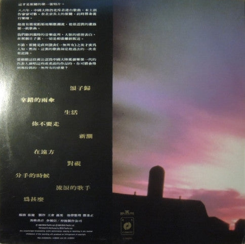 Cui Jian : 浪子歸 (LP, Album)