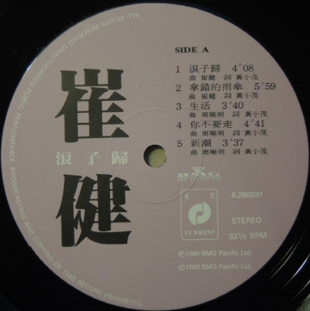 Cui Jian : 浪子歸 (LP, Album)
