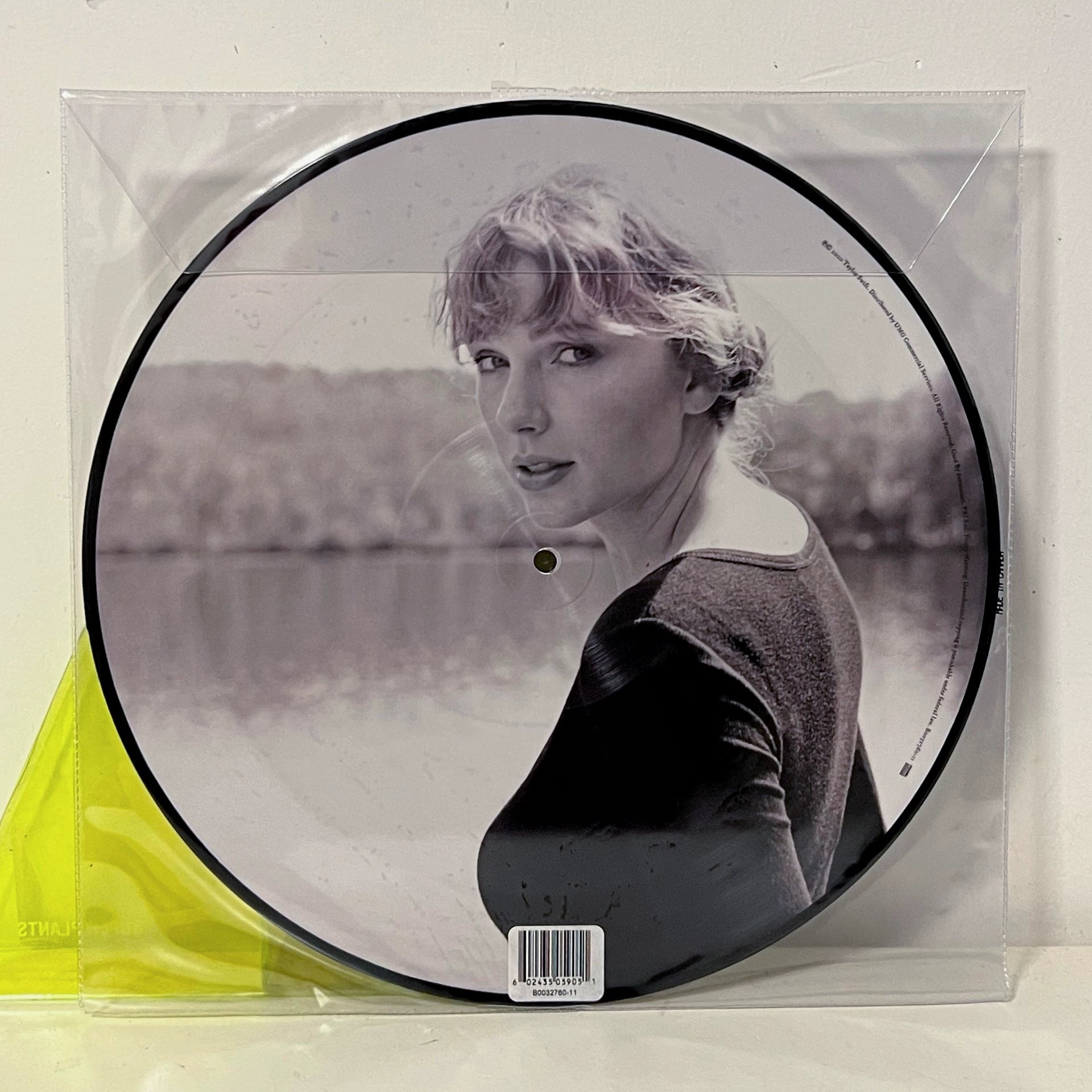 Taylor Swift – “Cardigan” 12″ Picture Disc — Unplayed, PVC Sleeve Cracks