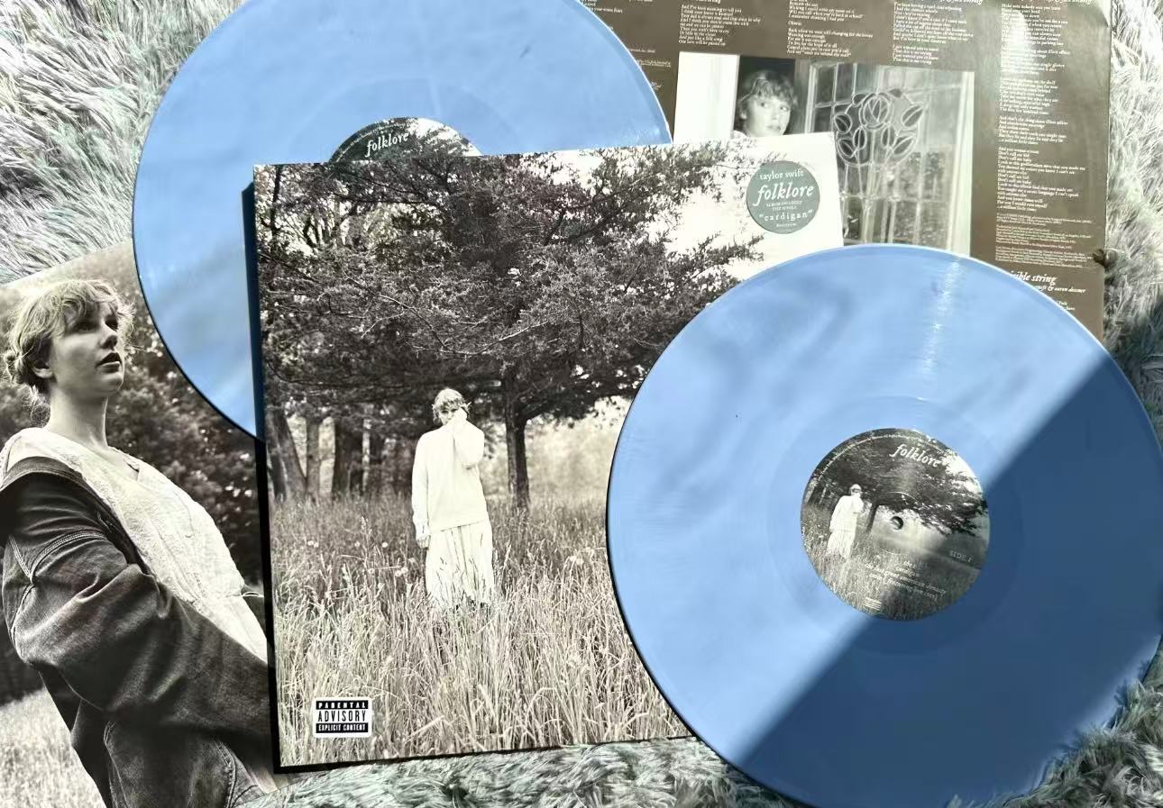 Taylor Swift folklore 6 US Edition Light Blue Vinyl Like New