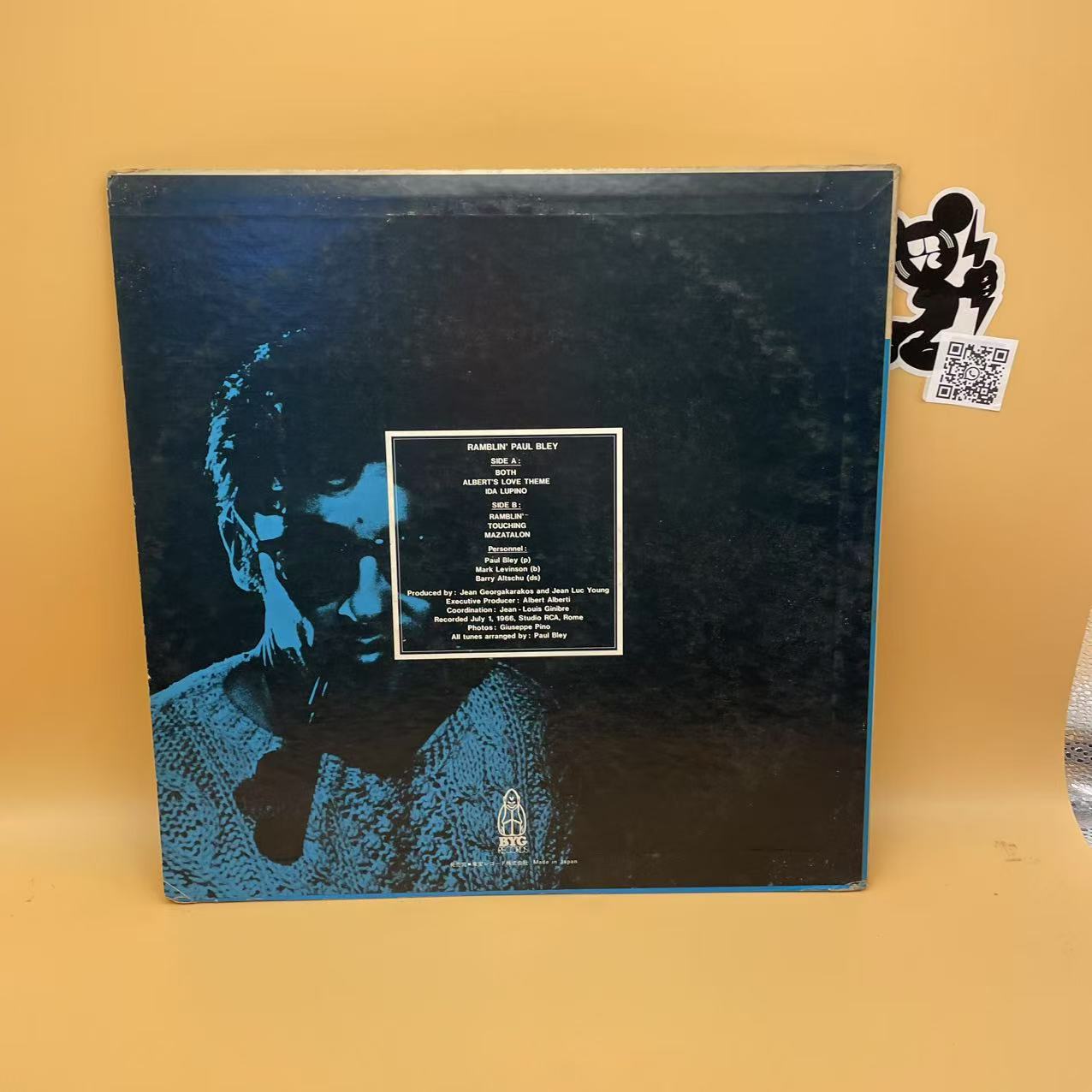 Paul Bley - Ramblin' (LP, Album, RE) (Very Good Plus (VG+))