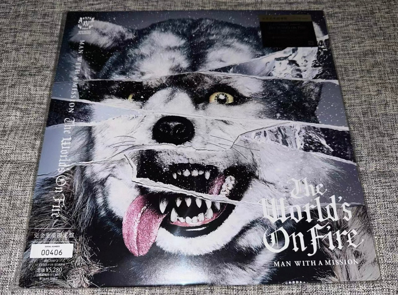 MAN WITH A MISSION *The World’s On Fire* Japan 1st Press 2LP Vinyl (#406, Sealed)